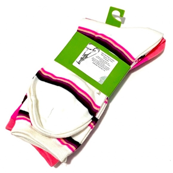 Kate Spade ♠️ HELLO Striped Crew Socks -3PK - Picture 6 of 16